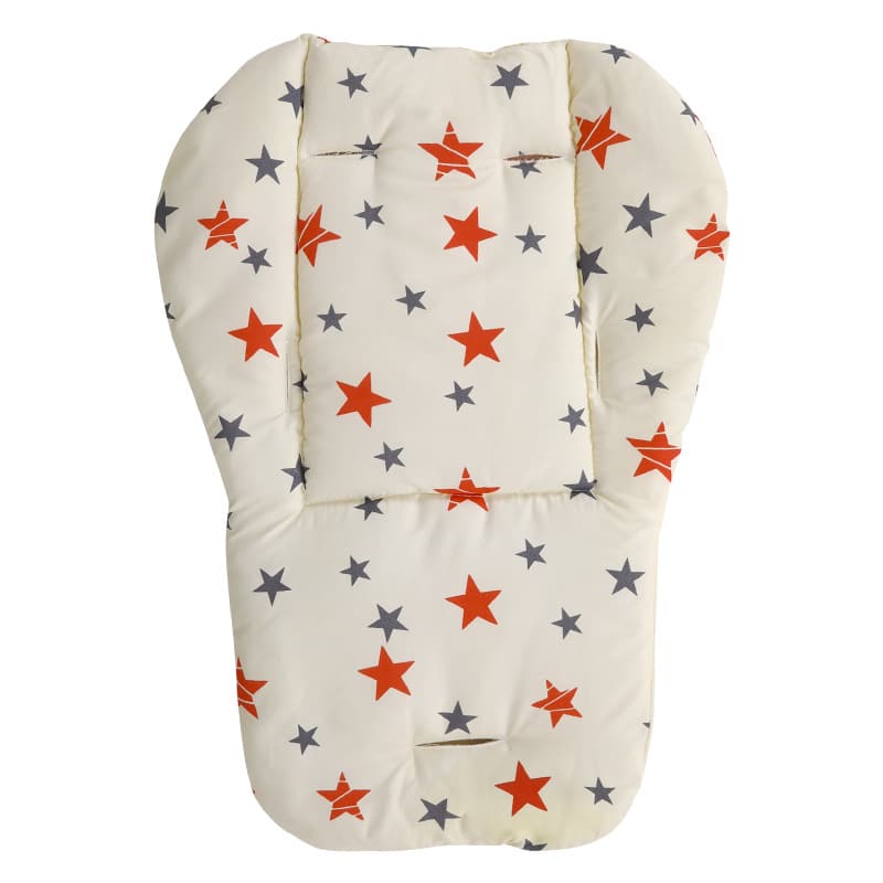 Coussin pour chaise haute et poussette motif étoiles