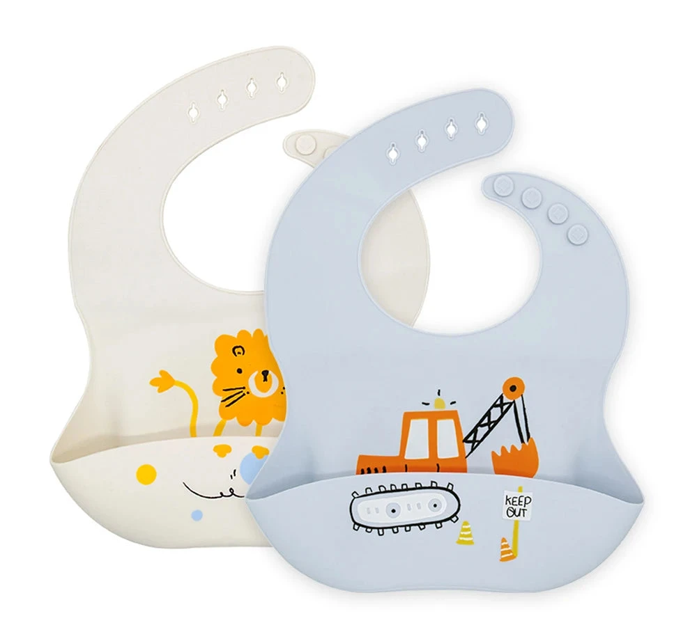Bavoirs imperméables réglables pour enfants en Silicone souple
