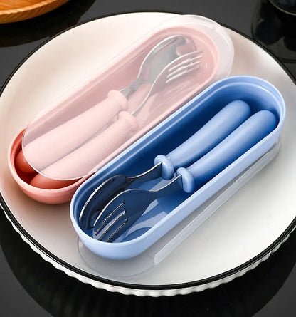 Set de Couverts pour enfants avec boîte de rangement