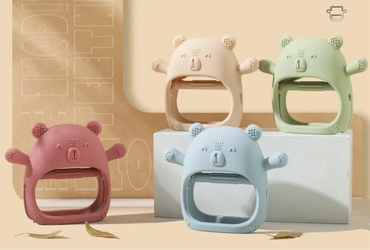 Anneau de dentition en silicone pour bébé