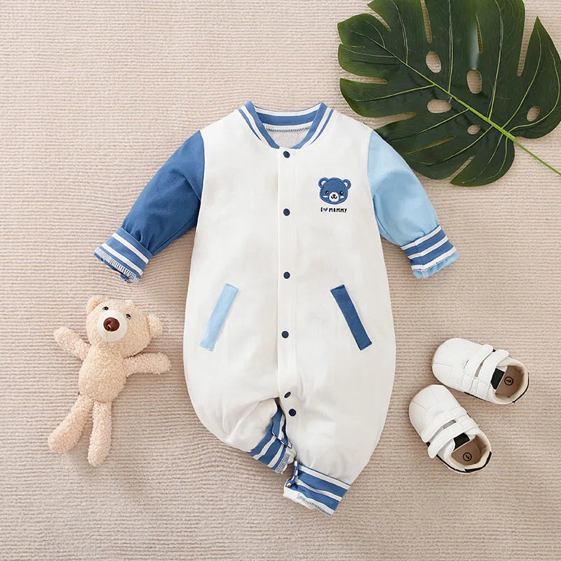 Combinaison pour bébé de 0 à 18 mois en coton doux