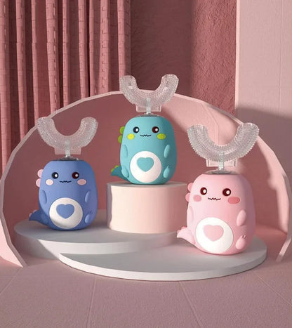 Brosse à dents électrique en forme de U pour enfants de 6 à 12 ans