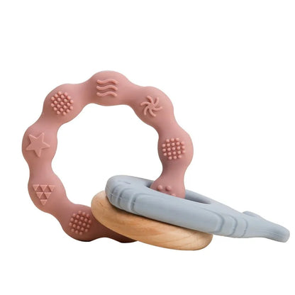 Anneau de dentition en silicone pour bébé