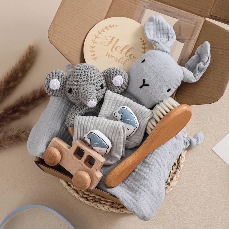 Coffret cadeau de naissance 6 pièces
