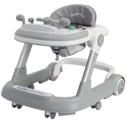 Trotteur pliable 2 en 1 avec plateau musical amovible