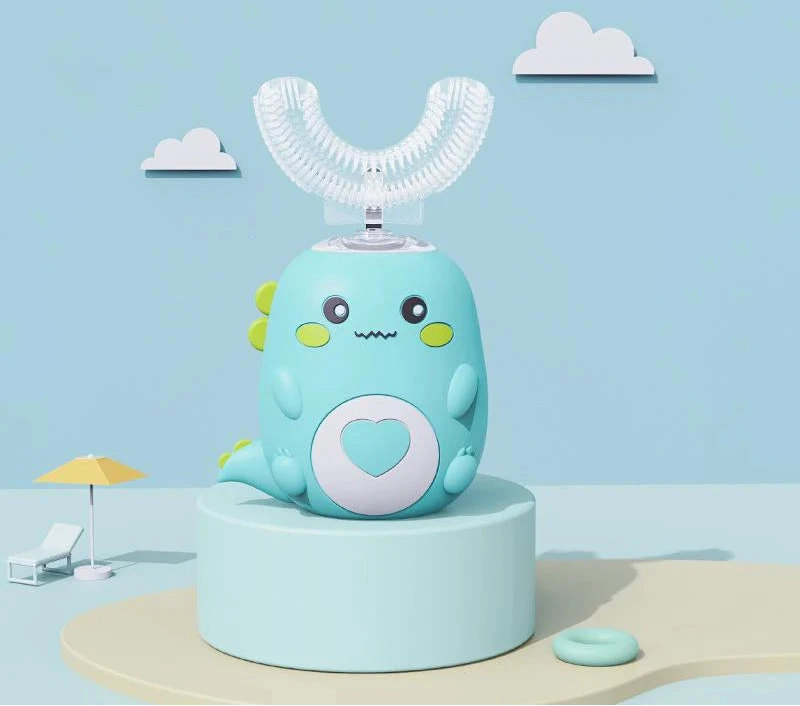 Brosse à dents électrique en forme de U pour enfants de 6 à 12 ans