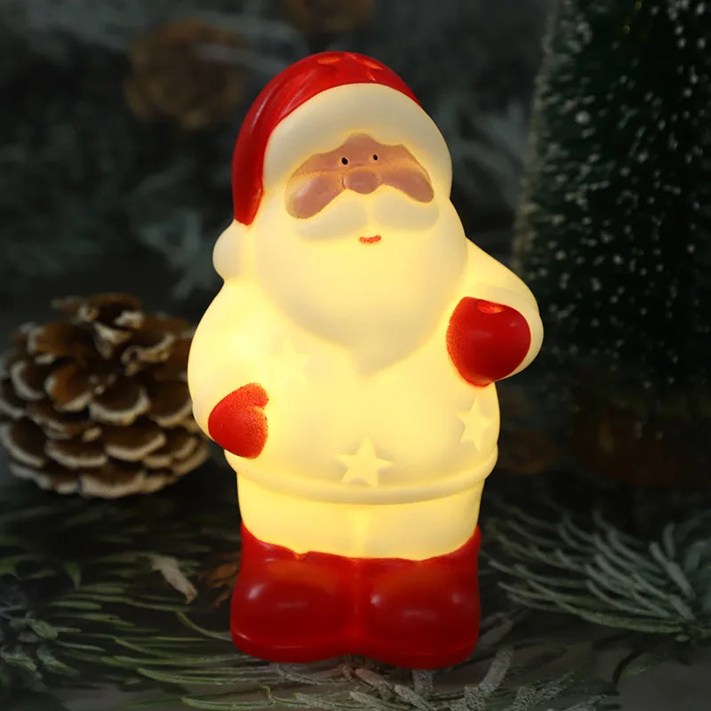Lampes LED décoratives de noël - Père Noël et Bonhomme de Neige