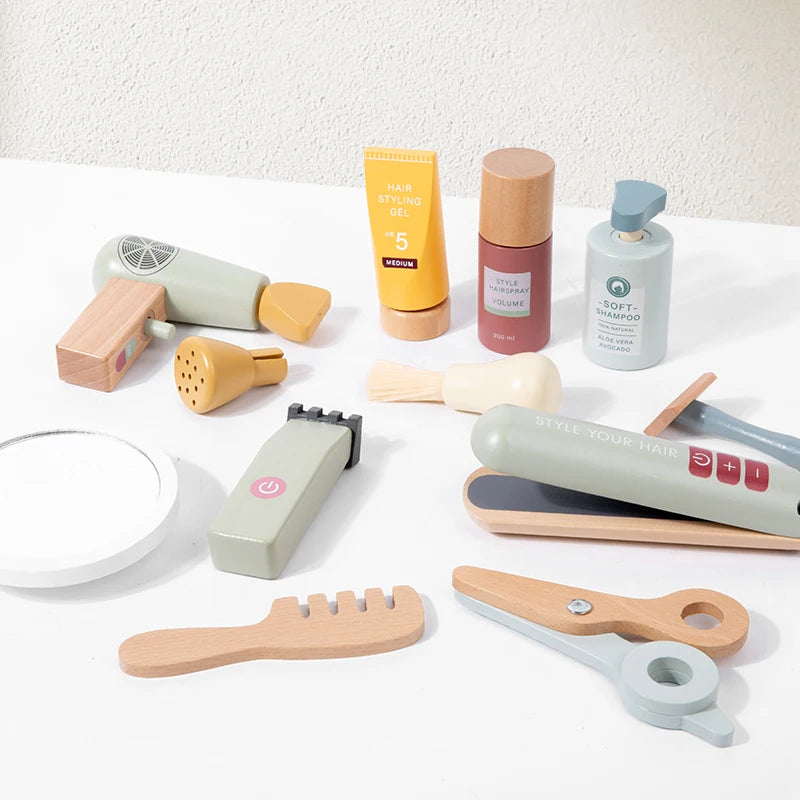 Kit du Coiffeur en bois pour enfants