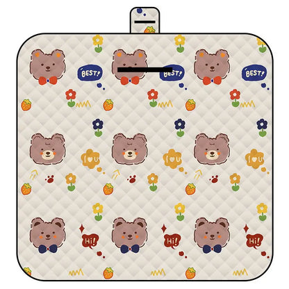 Tapis de pique-nique portable, pliable et imperméable motifs animaux