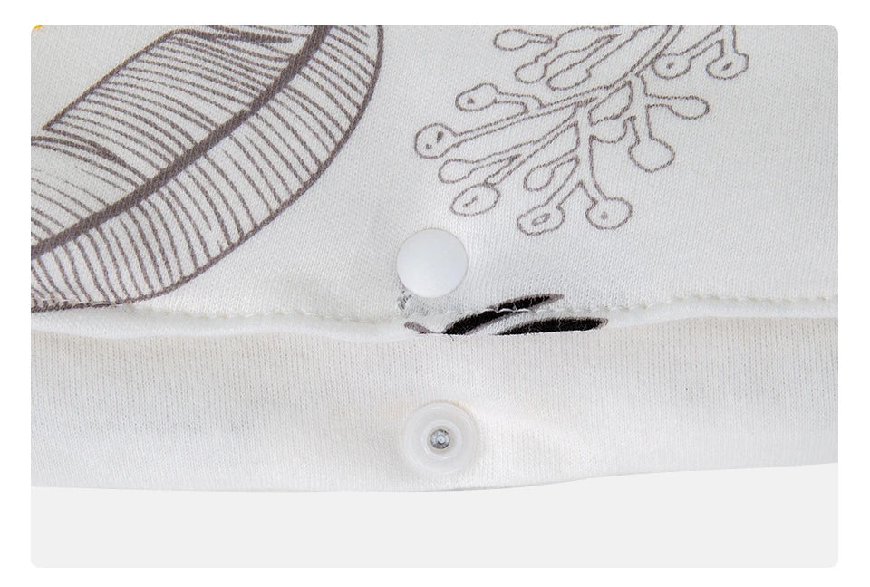 Couverture d'emmaillotage avec capuche pour bébé pour siège-auto motif feuilles