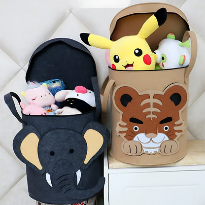 Paniers de rangement pour jouets ou linge pour chambre d'enfant - motifs animaliers