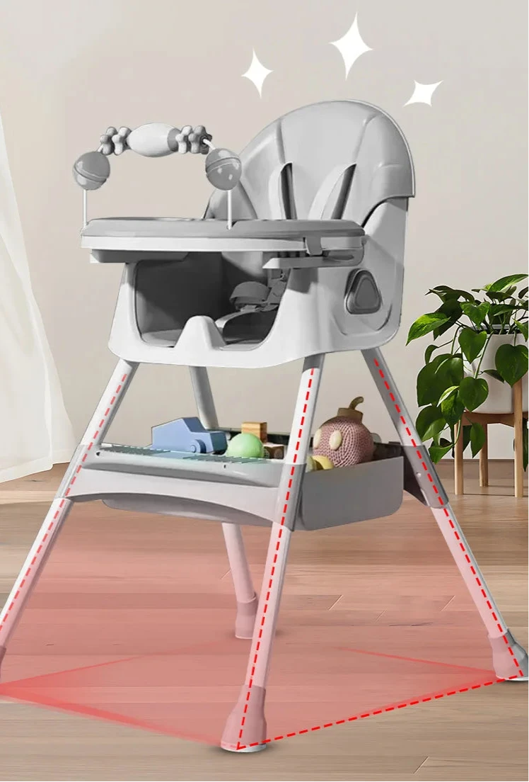 Chaise haute pliable pour bébé de 6 mois et plus
