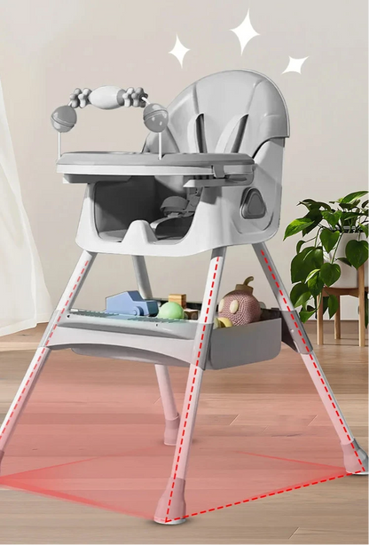 Chaise haute pliable pour bébé de 6 mois et plus
