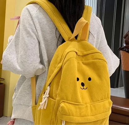  sac à dos en velours côtelé