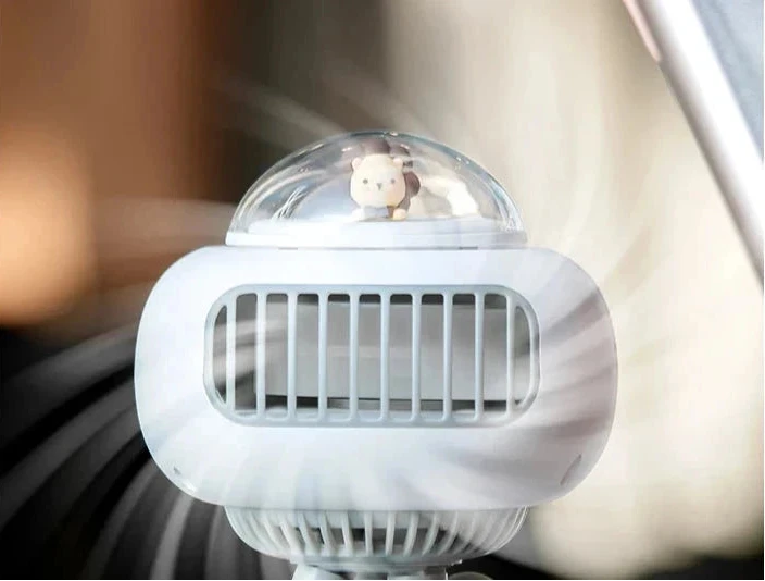 Ventilateur de poussette flexible et rotatif