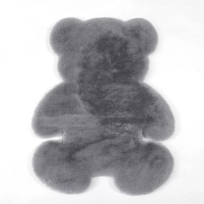 Tapis Super doux en forme d'ours et couleurs douces
