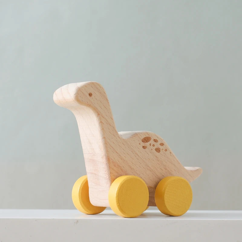 Jouets en bois pour bébé - collection dinosaures