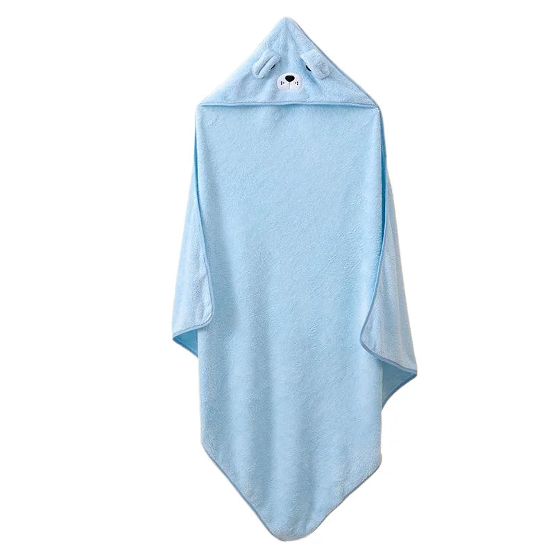 Cape de bain en flanelle douce pour bébé