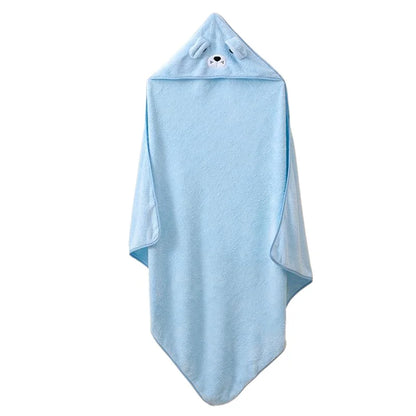 Cape de bain en flanelle douce pour bébé