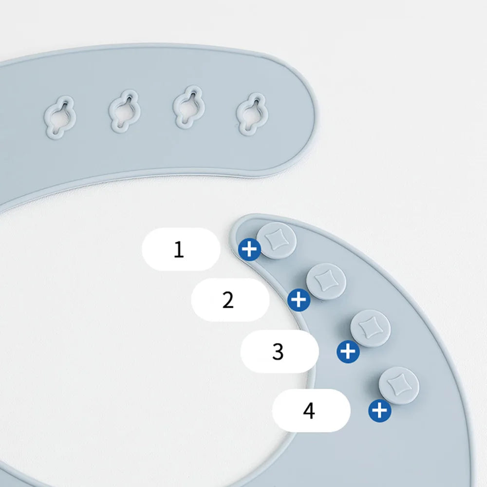 Bavoirs imperméables réglables pour enfants en Silicone souple