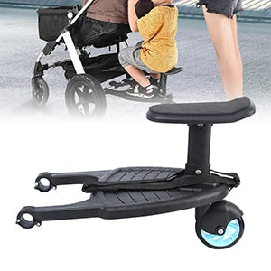 Adaptateur marchepied universel 2 en 1 pour poussette, avec siège pour deuxième enfant