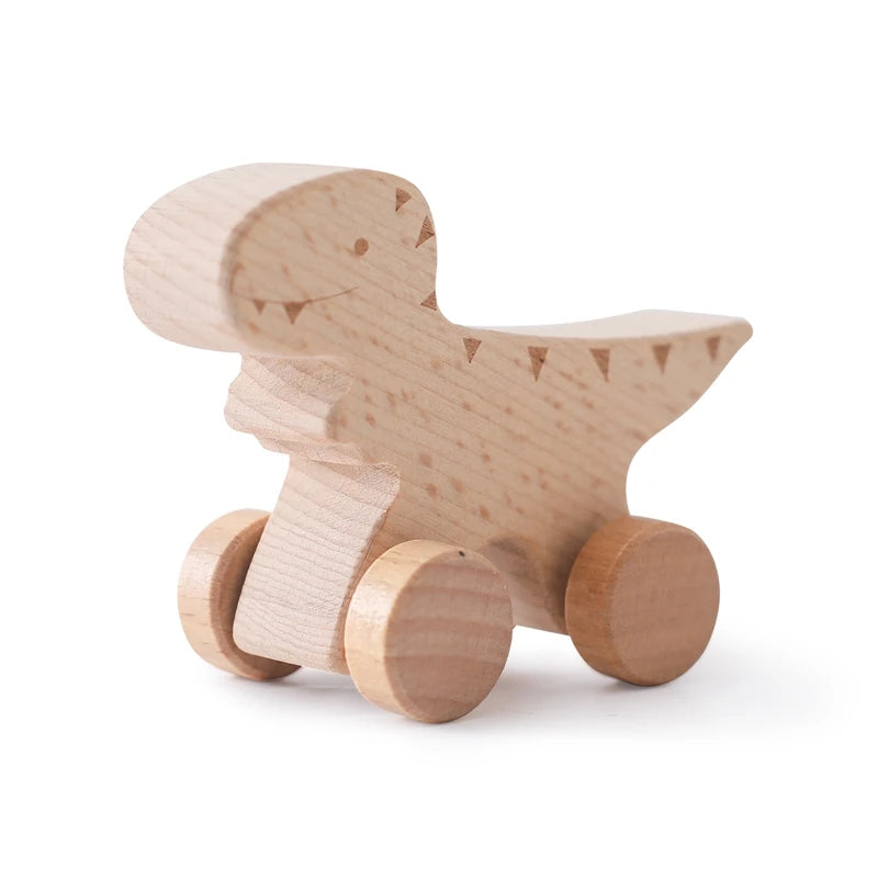 Jouets en bois pour bébé - collection dinosaures
