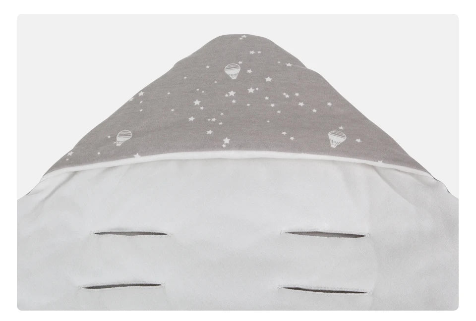 Couverture d'emmaillotage avec capuche pour bébé pour siège-auto