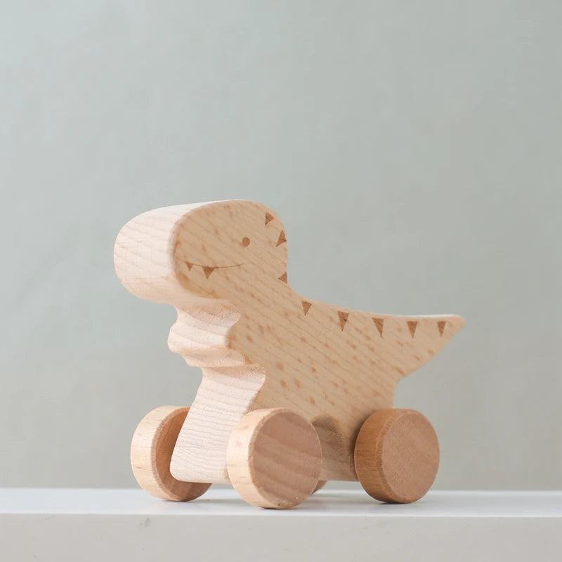 Jouets en bois pour bébé - collection dinosaures