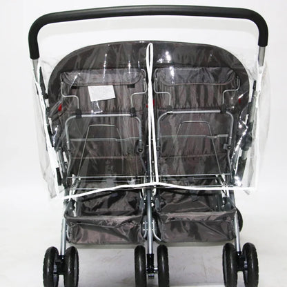 Housse de Pluie pour Poussette Double