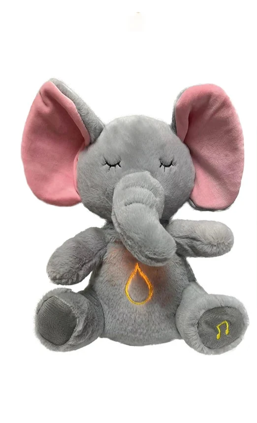 Peluche réconfortante avec respiration, sons et lumière