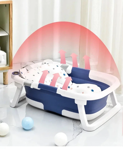 Baignoire pliable pour bébé avec affichage de température