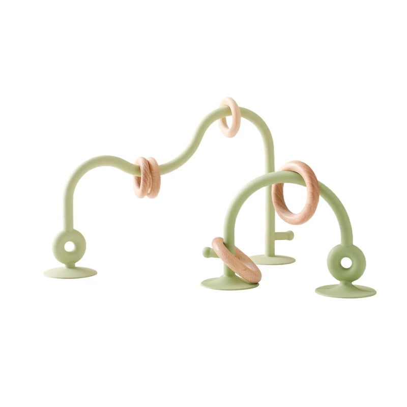 Jouet d'éveil à ventouse pour chaise haute de bébé