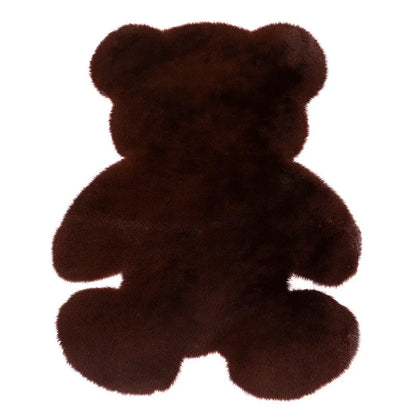 Tapis colorés super doux en forme d'ours