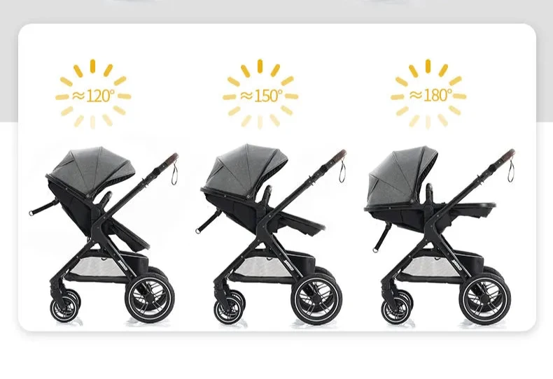 Poussette polyvalente moderne et pratique