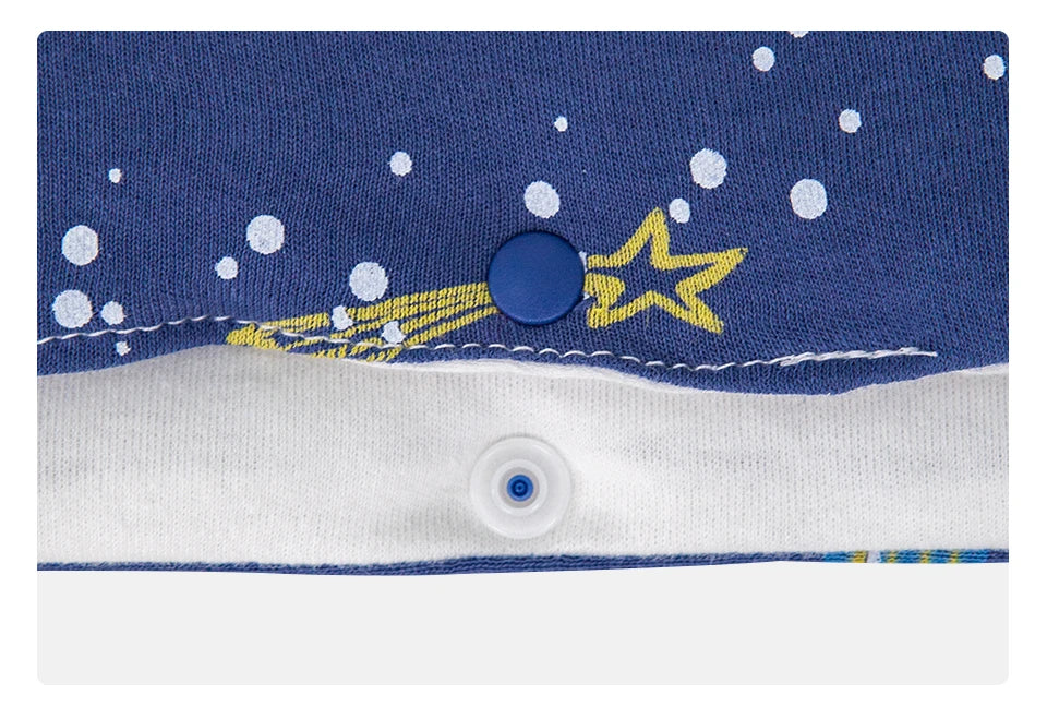 Couverture d'emmaillotage avec capuche pour bébé pour siège-auto motif ciel étoilé