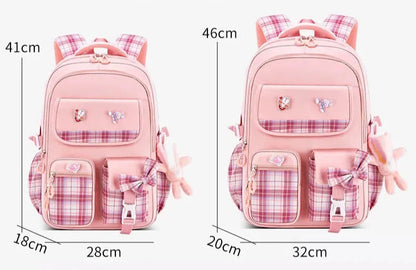 Sac à dos à carreaux ergonomique