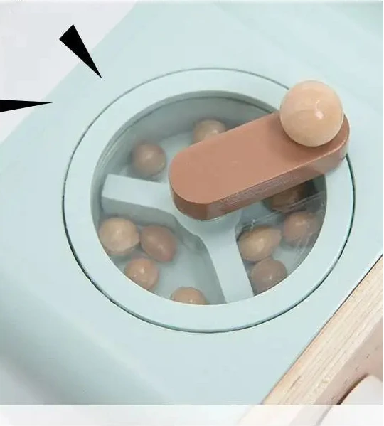 Jeux d'imitation en bois pour enfants - Machine à café et Caisse enregistreuse