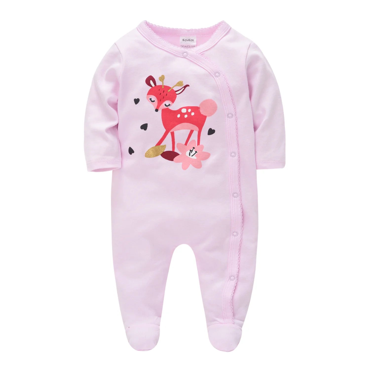 Grenouillères filles en coton