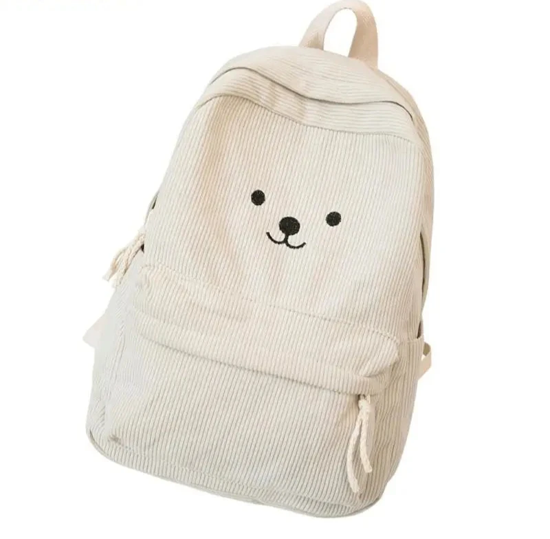  sac à dos en velours côtelé