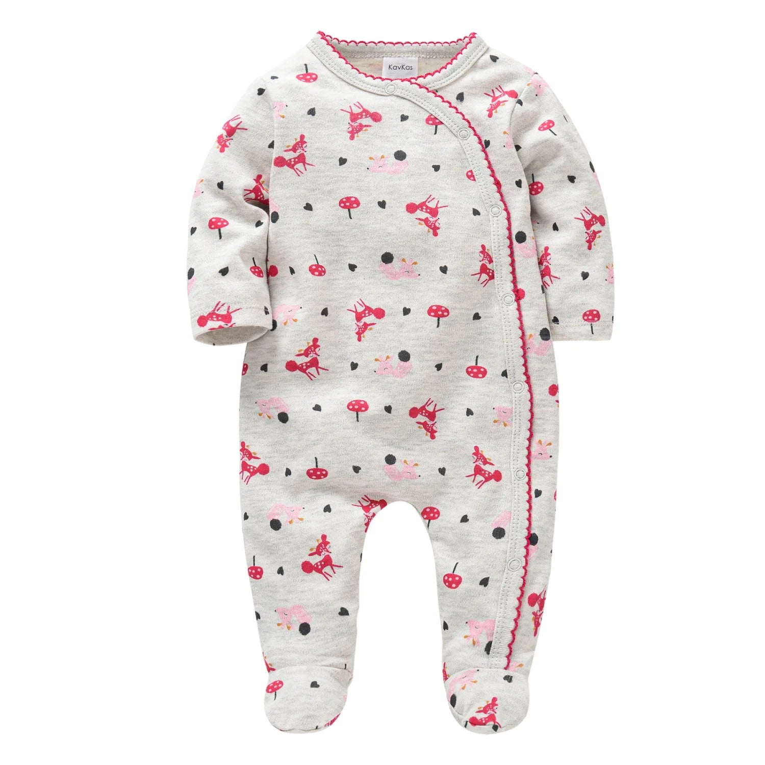 Grenouillères filles en coton
