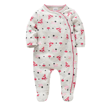 Grenouillères filles en coton