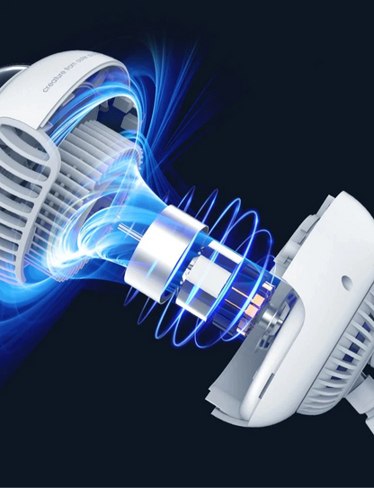 Ventilateur de poussette flexible et rotatif