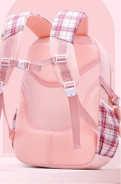 Sac à dos à carreaux ergonomique