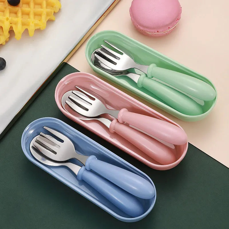 Set de Couverts pour enfants avec boîte de rangement