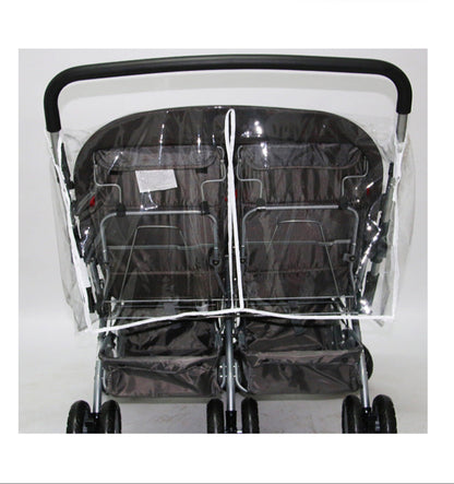 Housse de Pluie pour Poussette Double