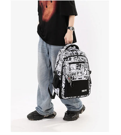 Sac à dos collégien motifs BD ou New York
