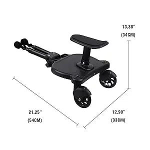 Adaptateur marchepied universel 2 en 1 pour poussette, avec siège pour deuxième enfant