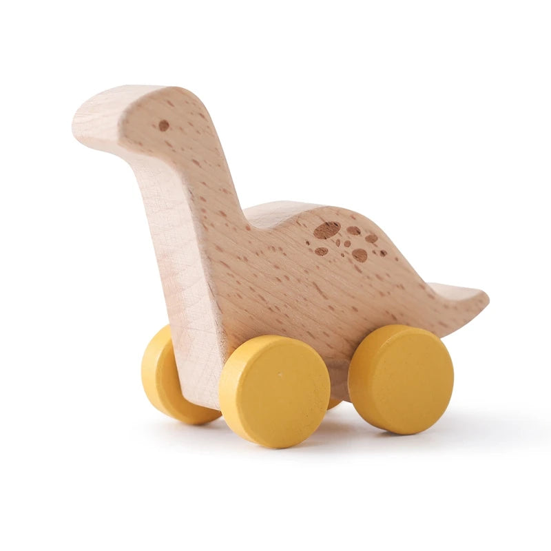 Jouets en bois pour bébé - collection dinosaures