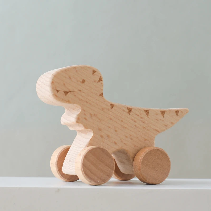 Jouets en bois pour bébé - collection dinosaures