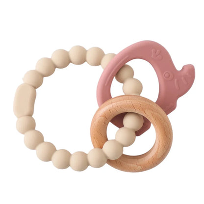 Anneau de dentition en silicone pour bébé